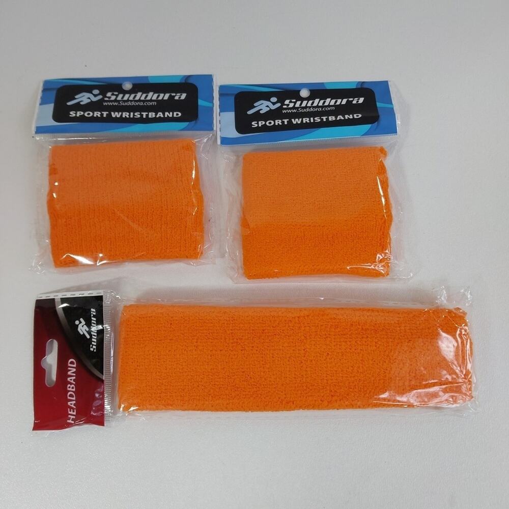 Suddora Sweatbands (Headband/ 2 Wristbands)‎ - Basketball, Tennis, Gym